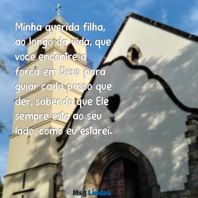 carta de pai para filha encontro com deus Minha querida filha, ao longo da vida, que você encontre a força em Deus para guiar cada passo que der, sabendo que Ele sempre está ao seu lado, como eu estarei.