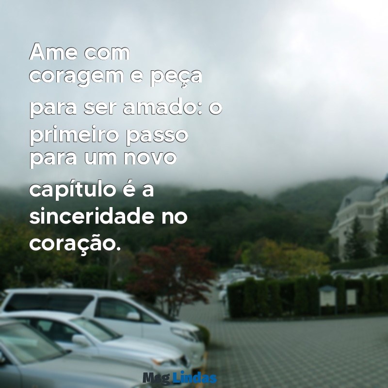 como pedir em namoro Ame com coragem e peça para ser amado: o primeiro passo para um novo capítulo é a sinceridade no coração.