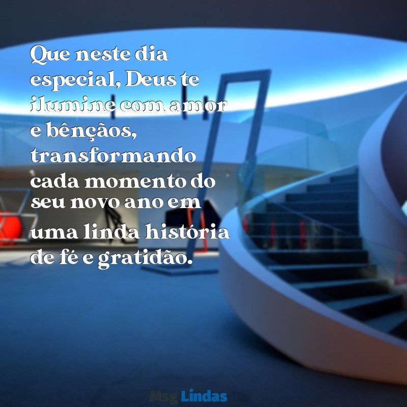 mensagens de aniversario amiga cristã Que neste dia especial, Deus te ilumine com amor e bênçãos, transformando cada momento do seu novo ano em uma linda história de fé e gratidão.