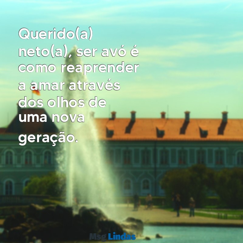 mensagens de vovó de primeira viagem Querido(a) neto(a), ser avó é como reaprender a amar através dos olhos de uma nova geração.