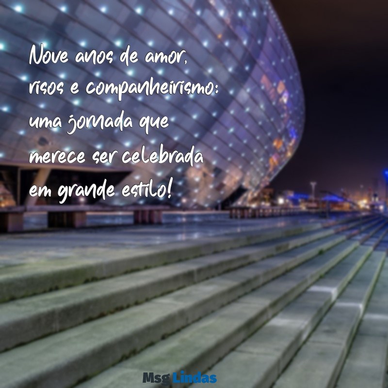 bodas de casamento 9 anos Nove anos de amor, risos e companheirismo: uma jornada que merece ser celebrada em grande estilo!
