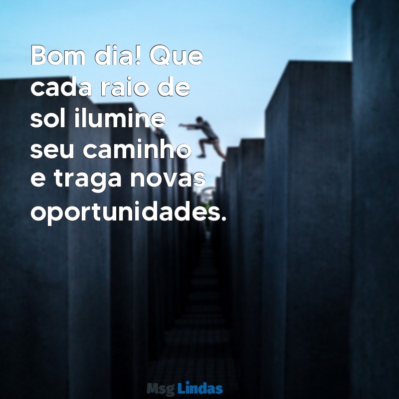 bom dia somente Bom dia! Que cada raio de sol ilumine seu caminho e traga novas oportunidades.