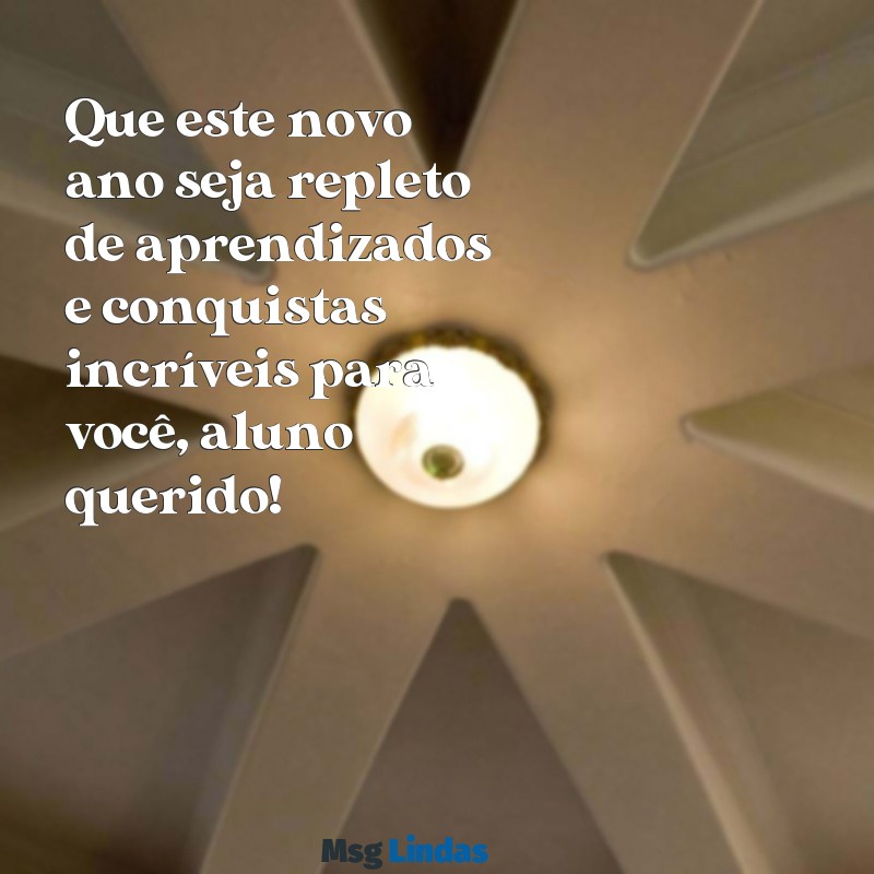 mensagens de fim de ano para aluno Que este novo ano seja repleto de aprendizados e conquistas incríveis para você, aluno querido!