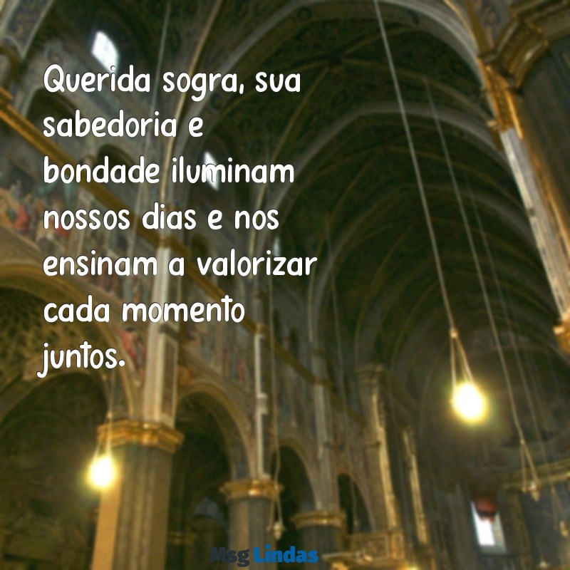 carta para sogra Querida sogra, sua sabedoria e bondade iluminam nossos dias e nos ensinam a valorizar cada momento juntos.