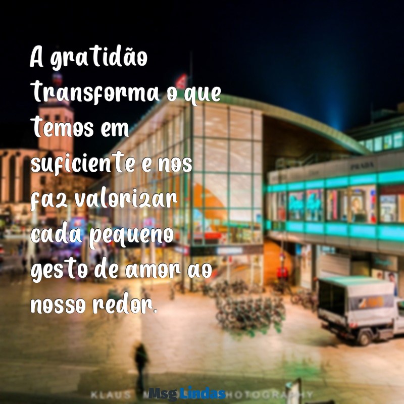 mensagens de gratidao e agradecimento A gratidão transforma o que temos em suficiente e nos faz valorizar cada pequeno gesto de amor ao nosso redor.