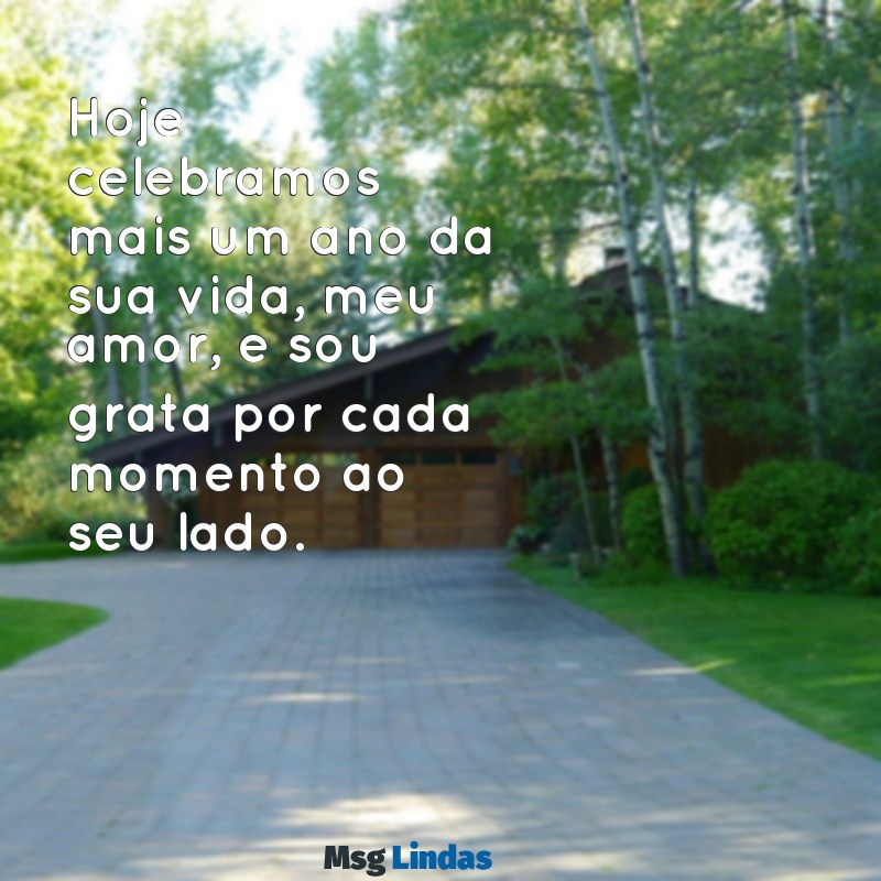 texto de aniversário para marido simples Hoje celebramos mais um ano da sua vida, meu amor, e sou grata por cada momento ao seu lado.