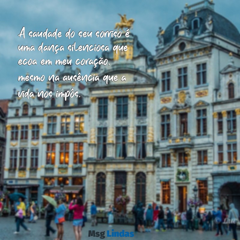 mensagens de luto de filho A saudade do seu sorriso é uma dança silenciosa que ecoa em meu coração, mesmo na ausência que a vida nos impôs.